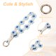 thumbnail image 3 of Uxcell 2 Pcs Correa para Teléfono con Pestañas de Sujeción, Pulsera Lanyard para Teléfono Celular Hecha a Mano para Mujeres y Niñas, Azul Claro, 3 of 7