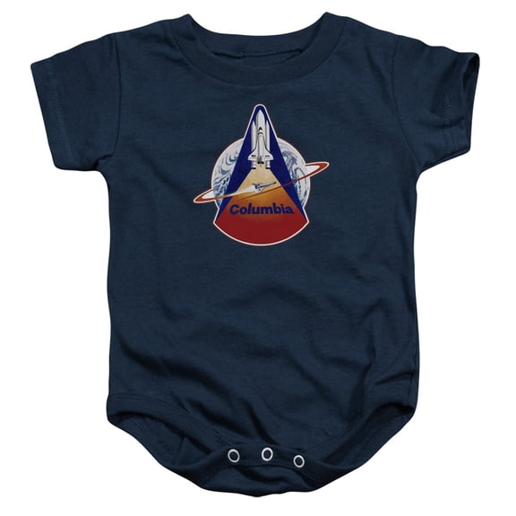Nasa Sts 1 Mission Patch Infant Baby Romper T-Shirt Navy