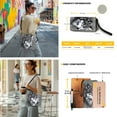 thumbnail image 2 of ZUXONGSY Wolf Print Womens Bucket Crossbody Bag Set Leather Crossbody Handbag with Wrist Wallet for Shopping Travel, 2 of 4