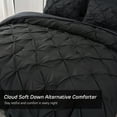 thumbnail image 3 of HAOK Comforter Set 8-Piece Luxury Pinch Pleat Bed in a Bag, Queen, 3 of 6