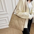 thumbnail image 1 of Bolso de hombro Bolso de mujer acolchado plisado bolso de compras moda gran capacidad viaje Camping, 1 of 8