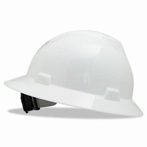 MSA 492559 Black Slotted Fas-Trac 4-Pt Ratchet Suspension Cap Style Hard Hat 