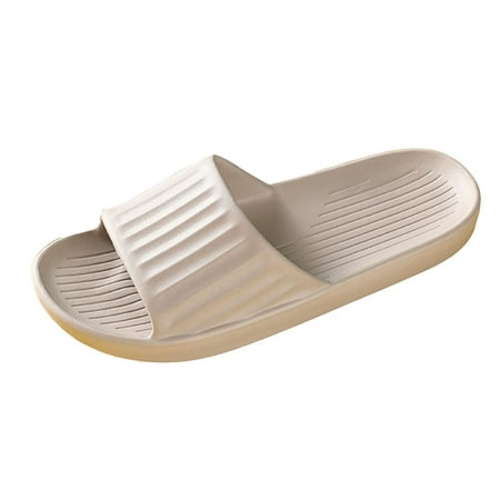 OJSFQUFP Womens Comfort Sandals Slipper for Men and Women Indoor Plus Size Slides Bathroom Sandals Bath Slippers Soft Sole Outdoor Beach Shoes Womens Slippers Grey 44