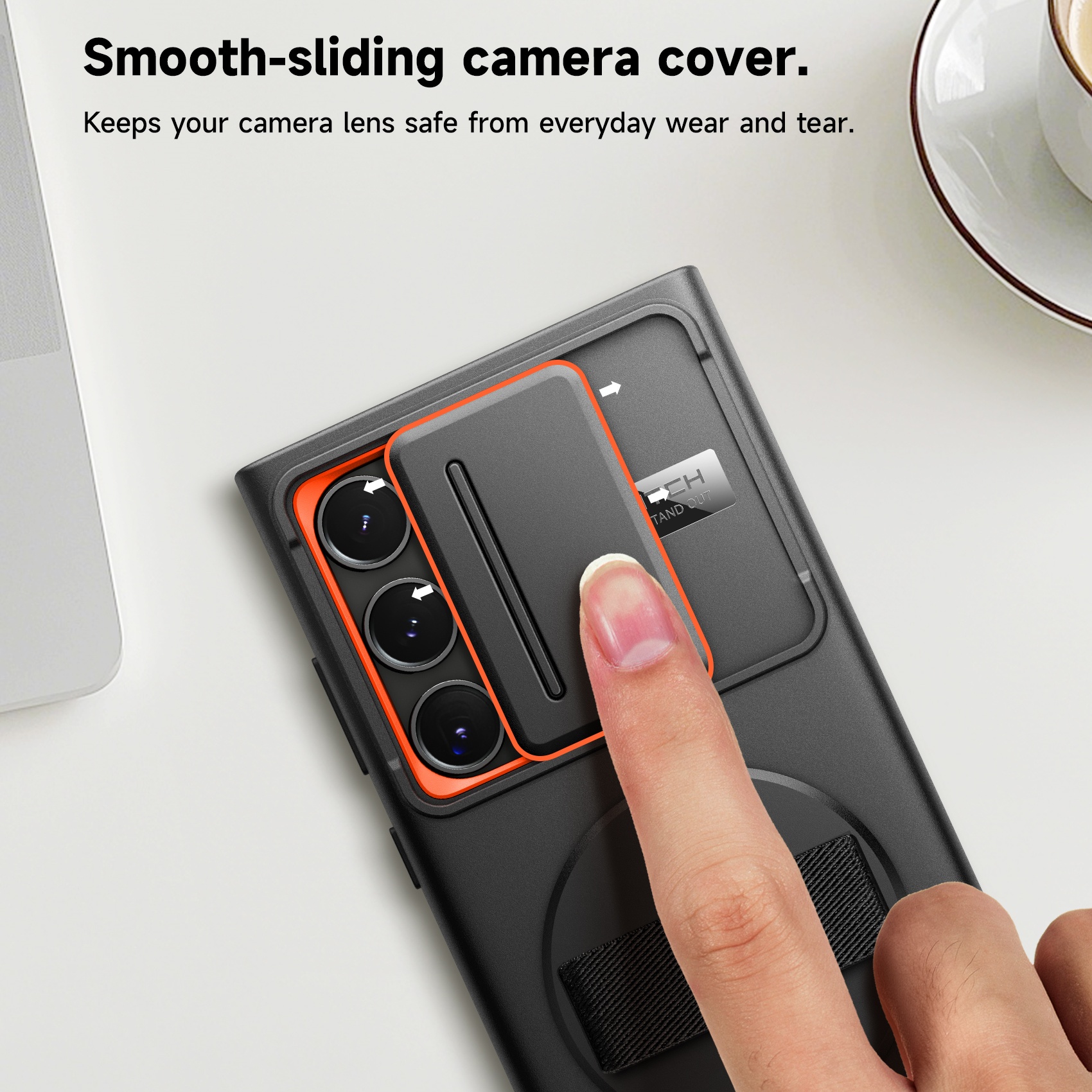 Suritch Samsung Galaxy S24 Ultra Case with 360° Grip Strap photo 4