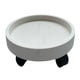 thumbnail image 1 of Bandeja para macetas con ruedas, forma redonda, ruedas giratorias extraíbles, soporte para plantas para balcón, blanco, 30, 1 of 5