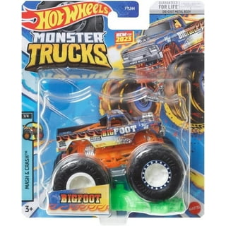 Hot Wheels Monster Trucks 1:24 Scale 2023 Mix 9 Vehicle Case of 4