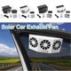thumbnail image 1 of Car Cooling Fan Solar Powered Cooler Auto Window Air Vent Ventilation, 1 of 5