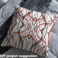 thumbnail image 2 of jejeloiu Sketch Geometric Stripes Fabric by the Yard 1 Yard,Modern Minimalist Geometric Home Decor Fabric by the Yard,Red Black Lines Sewing Fabric For Teens,Ultra Soft Home Decor, 2 of 6