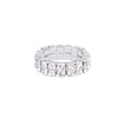 thumbnail image 1 of Anillo del dedo del pie ajustable de cristal plata Yuyangstore playa joyería, 1 of 3