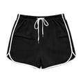 thumbnail image 6 of Dolphin Shorts Women Drawstring Summer Lounge Workout Sports Mini Shorts Booty Athletic Gym Sweatshorts (S, Black), 6 of 7