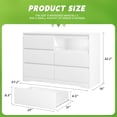 thumbnail image 2 of Greenvelly Black Dresser with Deep Drawers, Modern 9 Drawer Dresser for Bedroom, Large Wooden Dresser for Bedroom, Black Wooden Chest of Drawers, Wood Dresser for Nursery, Women, Family, 2 of 14