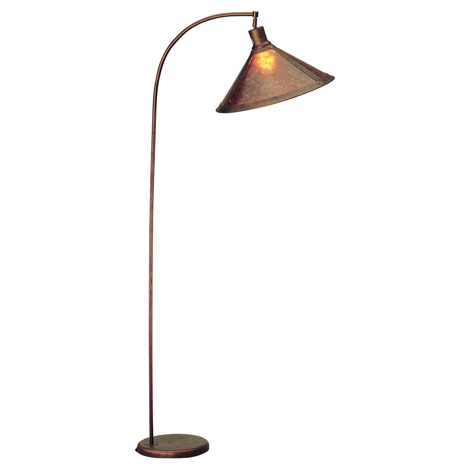 Cal Lighting BO217RU Arc Floor Lamp with Mica Shade