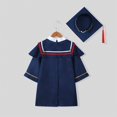 thumbnail image 6 of Children Graduation Outfit for Boys Graduation Cap and Gown Set with Tassel Kids Ceremony Party Gift for Kids 5-6 Years Kids Clothes, 6 of 8