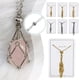 thumbnail image 2 of Collar con soporte de piedra de cristal y colgante de cristal, 2 of 6