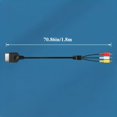 thumbnail image 2 of RCA For Xbox Cable,AV For Xbox Cable,RCA Composite Audio Video AV Cable For Original Classic Microsoft Xbox Gen 1., 2 of 4