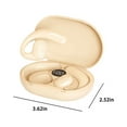 thumbnail image 3 of Open Ear Headphones Bluetooth Ear buds 80Hrs Playtime Wireless Earbuds with Earhooks IPX7 Waterproof Touch Control Air Conduction Sport Headsets Bluetooth 5.3 Earphones for Workout Running(Khaki), 3 of 7