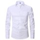 thumbnail image 2 of Camisa holgada de lino con botones para hombre: manga larga, cuello en V informal, prenda transpirable para otoño, 2 of 4