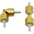 thumbnail image 3 of MERIVILLE Hinged Elbow Connector - Designed for Bay Window Curtain Rods or Corner Drapery Rods up to 3/4" Diameter, Royal Gold Finish, 2 Pcs, 3 of 4