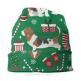 thumbnail image 3 of Basset Hound-gorros de algodón para hombre y mujer, gorro de Navidad para mascota, fino, a la moda, novedad, 3 of 3