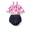 thumbnail image 4 of Barbie Baby Girls 2pcs Outfit Set Strawberry Bowknot Tank top with Baby Underwear Set Size 0-24 Months, 4 of 8