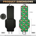 thumbnail image 7 of CHAQLIN Christmas Icon Pattern Car Seat Covers for Vans, Quilted Design with Buckle Car Front Seat Covers 2‑Piece Set Quilted Breathable Fabric Car Seat Covers Protector, 7 of 7