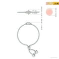 thumbnail image 4 of ANGARA Natural Diamond Flower Cluster Bolo Ring in 14K White Gold for Women (Size-1.2mm| Color-I-J| Clarity-I1-I2) | April Birthstone, Anniversary, Jewelry Gift for Women | Natural Diamond Ring, 4 of 9