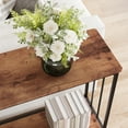 thumbnail image 5 of Console Table, Sofa Tables Narrow Entryway Table with Glass Shelf and Metal Frame, 41.5" Behind Couch Table Industrial Hallway Table for Living Room, Foyer, Bedroom, Retro, 5 of 8
