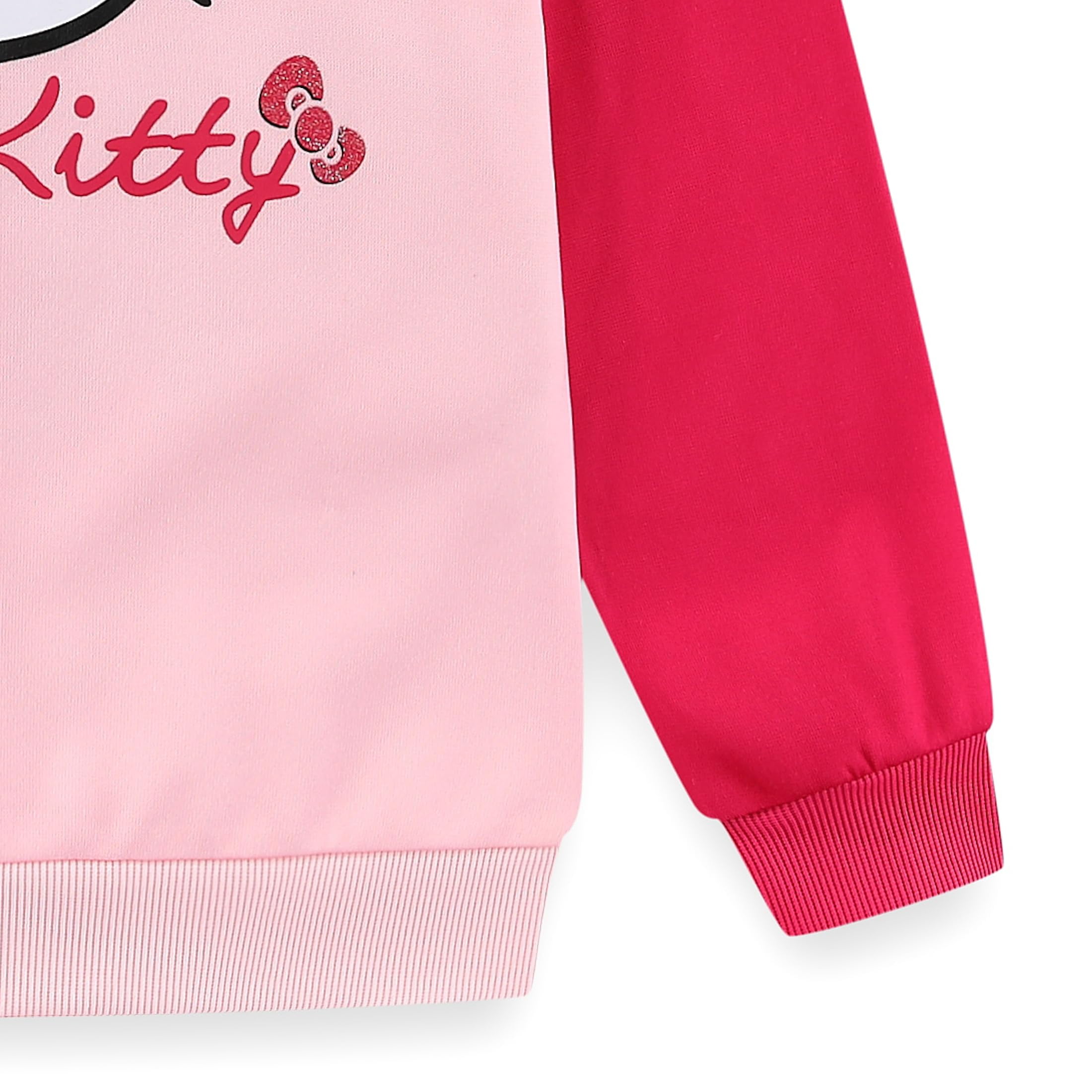 Hello Kitty Sanrio Full Zip Up Hoodie (Girls), Sizes 3T-12