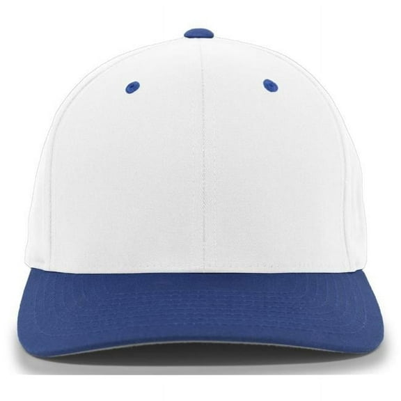 430C.220.L-XL Twill Flexfit Cap, White & Royal - Large & Extra Large