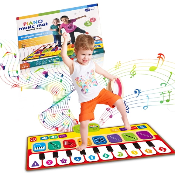 ALERACO Educational Piano mat for Boys and Girls Dance First Toys | 3 Year Plus Baby Toys | Toddlers Sports a Step Away Toy for Your Favorite Toddler boy and Girl playmat