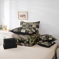 thumbnail image 6 of Manfei Jungle Duck Wildlife Twin Bedding Sets 7-Piece, Western Camouflage Bedding Comforter Set, Rustic Hunting Theme Reversible Sheet Sets, Ultra Soft Bedroom Decor, 6 of 8