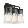 thumbnail image 5 of Black Three Light Bath Bar from the Sacremento Collection, 5 of 6