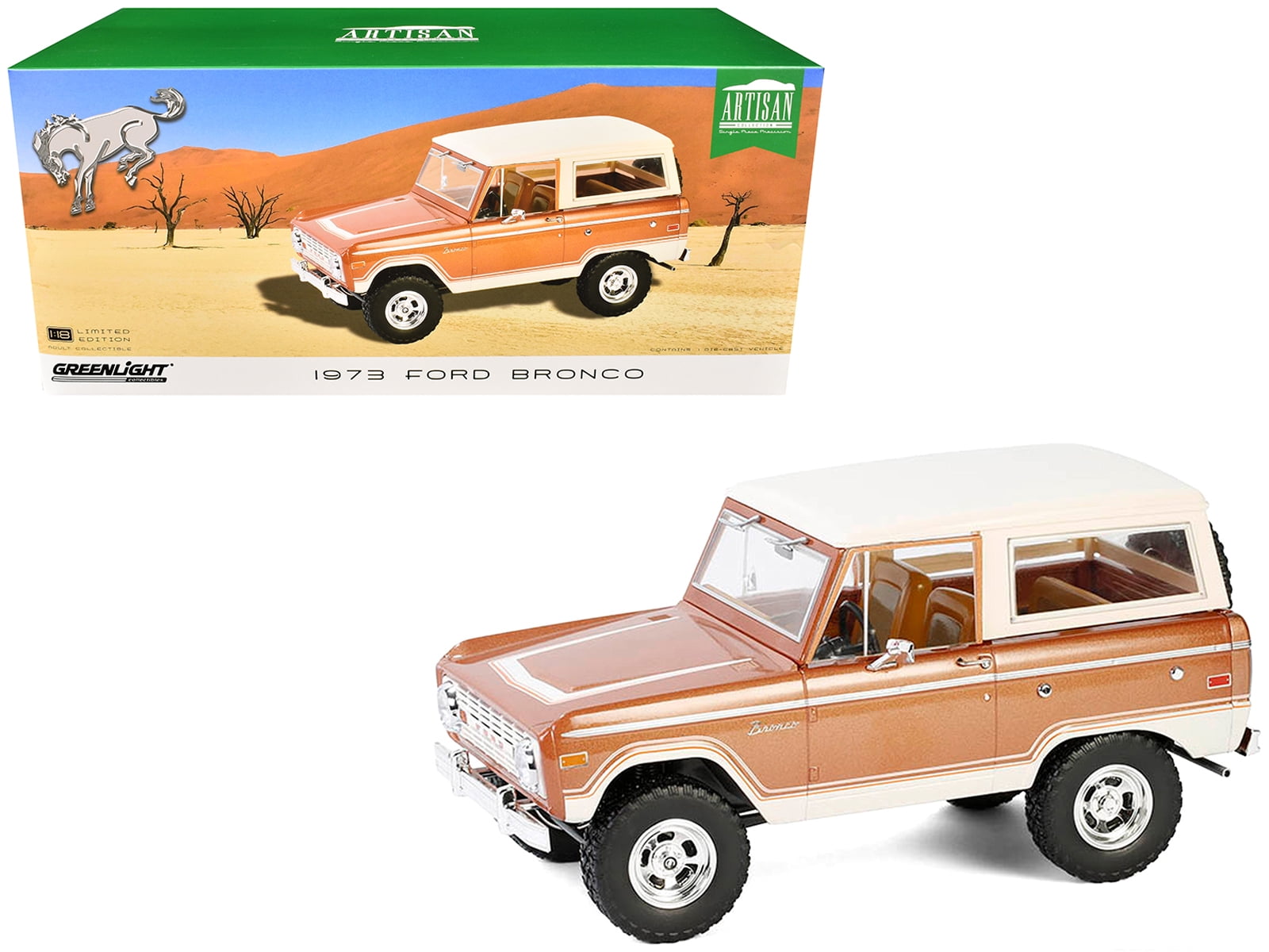 1969 Ford Bronco Sport Brittany Blue With Sunraysia Wheels 1/18