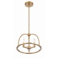 thumbnail image 6 of ABB-3003-VG Crystorama Lighting Abbott - 3 Light Chandelier-Vibrant Gold Finish, 6 of 14