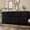 Black-B, variant on Meteorleg 6 Drawer Dresser 52" Tall for Bedroom, Wood 6 Chest Drawers, Storage for Clothes, Narrow Large Drawers, Taupe Vintage, for Living Room, Bedroom, Hallway,Cherry