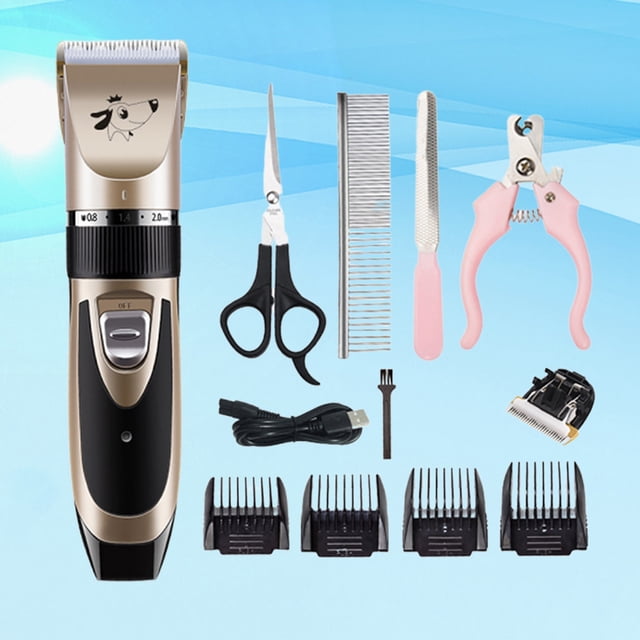 PENIKOKO 4Pcs Pet Hair Trimmer Cordless Dog Cat Hair Cutter with Titanium Ceramic Blades