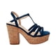 thumbnail image 1 of Sandalias T-Bar azul marino para mujer con plataforma Dorothy Gaynor 26.5 Dorothy Gaynor Sandalias T-Bar azul marino para mujer con plataforma Dorothy Gaynor 26.5, 1 of 6