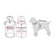 thumbnail image 4 of Poncho impermeable reflectante con capucha para perros grandes - Naranja S, 4 of 5