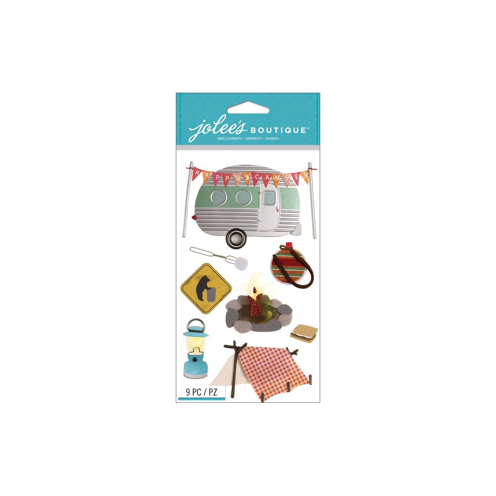 Jolee's Boutique Dimensional Stickers, Camping