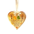 thumbnail image 6 of Heart-Shaped Sea Glass Friendship Ornaments - Fall Decor Acrylic Ornaments Best Friend Gifts Hanging Christmas Decorations, Best Friends Forever, 6 of 7