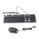 thumbnail image 2 of Combo del mouse del teclado punk retro capas usb el teclado y mouse de abs de coloridos coloridos con cable para la computadora portátil para juegos PC para juegos de juegos, 2 of 6