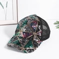 thumbnail image 5 of Lroveb Women Men Baseball Caps Sequins Breathable Beach Adjustable Cap Hip Hop Hat Sun Trucker Hat, 5 of 8