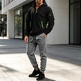 thumbnail image 6 of Aofany Mens Tracksuit 2 Piece Set, Hooded Sweatshirt Running Jogging Pants Suits, Winter Outdoor Sports Casual Outfits, 6 of 6