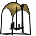 thumbnail image 6 of Hunter - Dukestown 4-light Natural Black Iron, Medium Size Pendant Light, Dimmable, Formal Style, Lantern Shaped, for Bedrooms, Dining, Living Rooms - 19082, 6 of 10