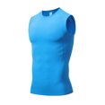 thumbnail image 5 of Mqqzkk Men Tight Fitting Tank Top Bodybuilding Run Compress Top Shirts Summer Workout Gym Muscle Running T Shirts, 5 of 5