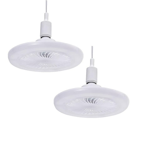 

Jrocdr Universal Screw Fan Light Fan Chandelier Integrated Light Remote Control Kitchen Energy Saving Room 2024 Fashion LED Home Bedroom For Home & Office Usb Portable Fan Electric Hand Fan Bed *2PCS