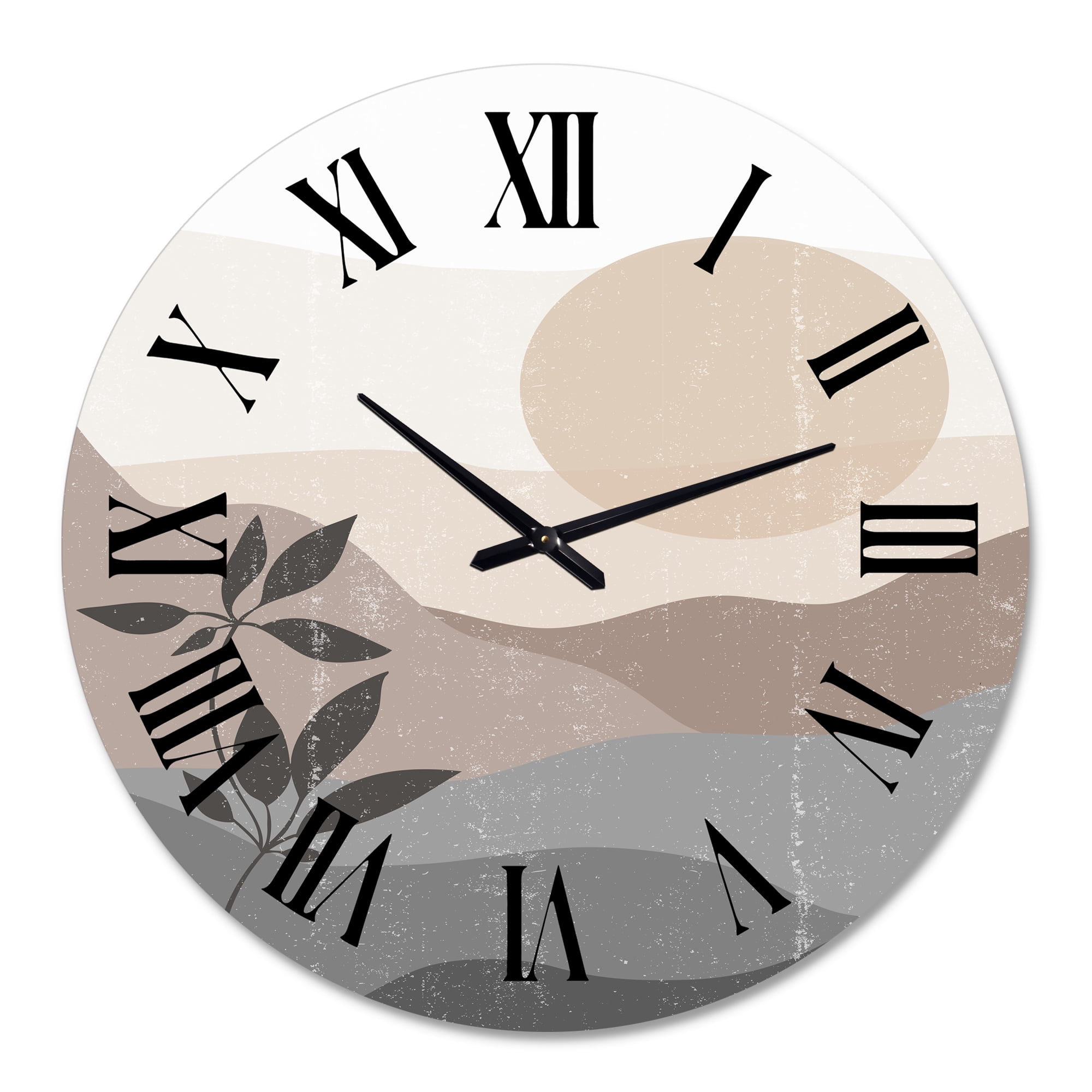 Designart 1 in Modern,Contemporary Wall Clock