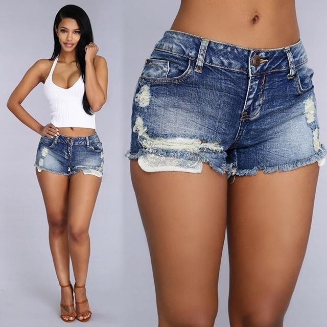 female jean shorts