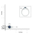 thumbnail image 4 of Angara Natural 1 Ct. Blue Sapphire Solitaire Ring in Sterling Silver for Women (Ring Size: 6), 4 of 9