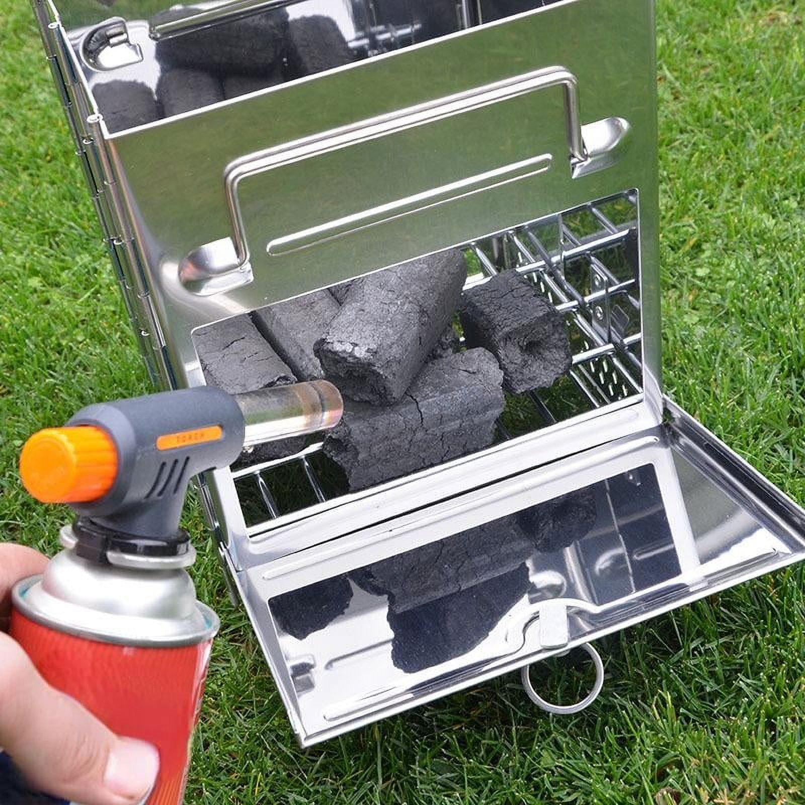 Large Wood Burning Camping Stove Portable Outdoor Barbecue Stove Stainless Steel Charcoal Grill Stove Camping Supplies